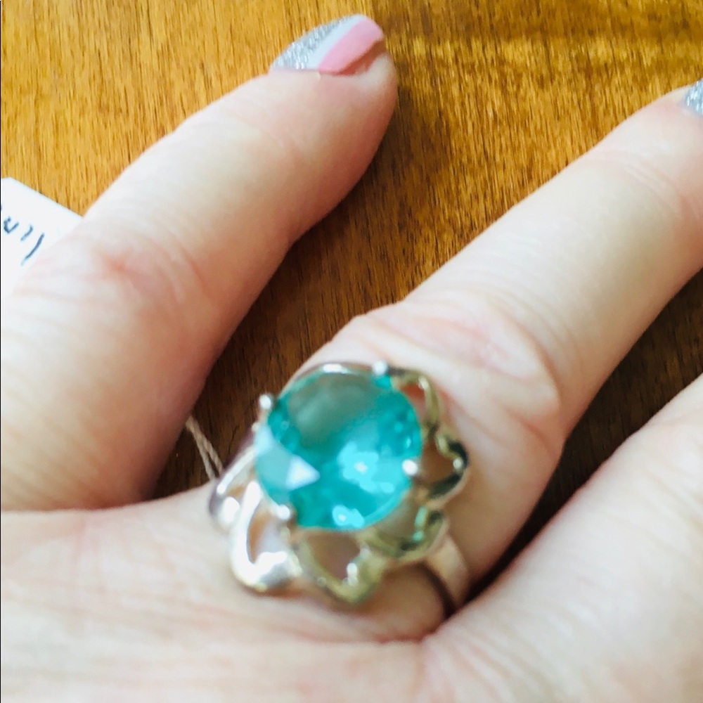 Sterling Silver December Blue Topaz Birthstone Ring
